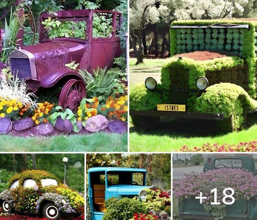 18 Incredible Old Car Garden Art Ideas: You Won’t Believe Your Eyes!